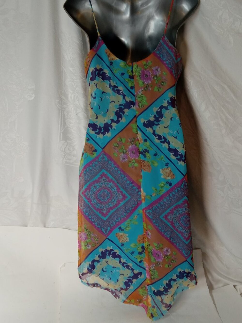 Floral Patchwork Slip Dress - Picture 9 of 13